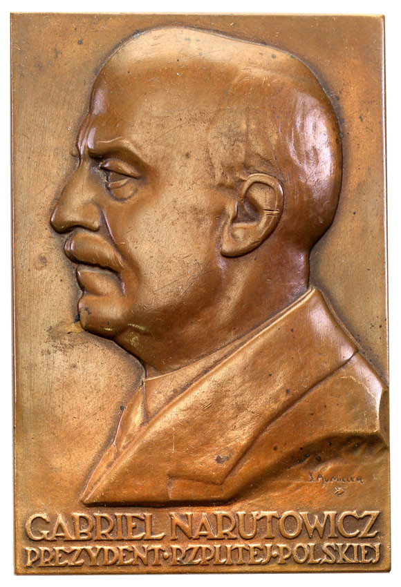 II RP. Plakieta Gabriel Narutowicz MW, 1926